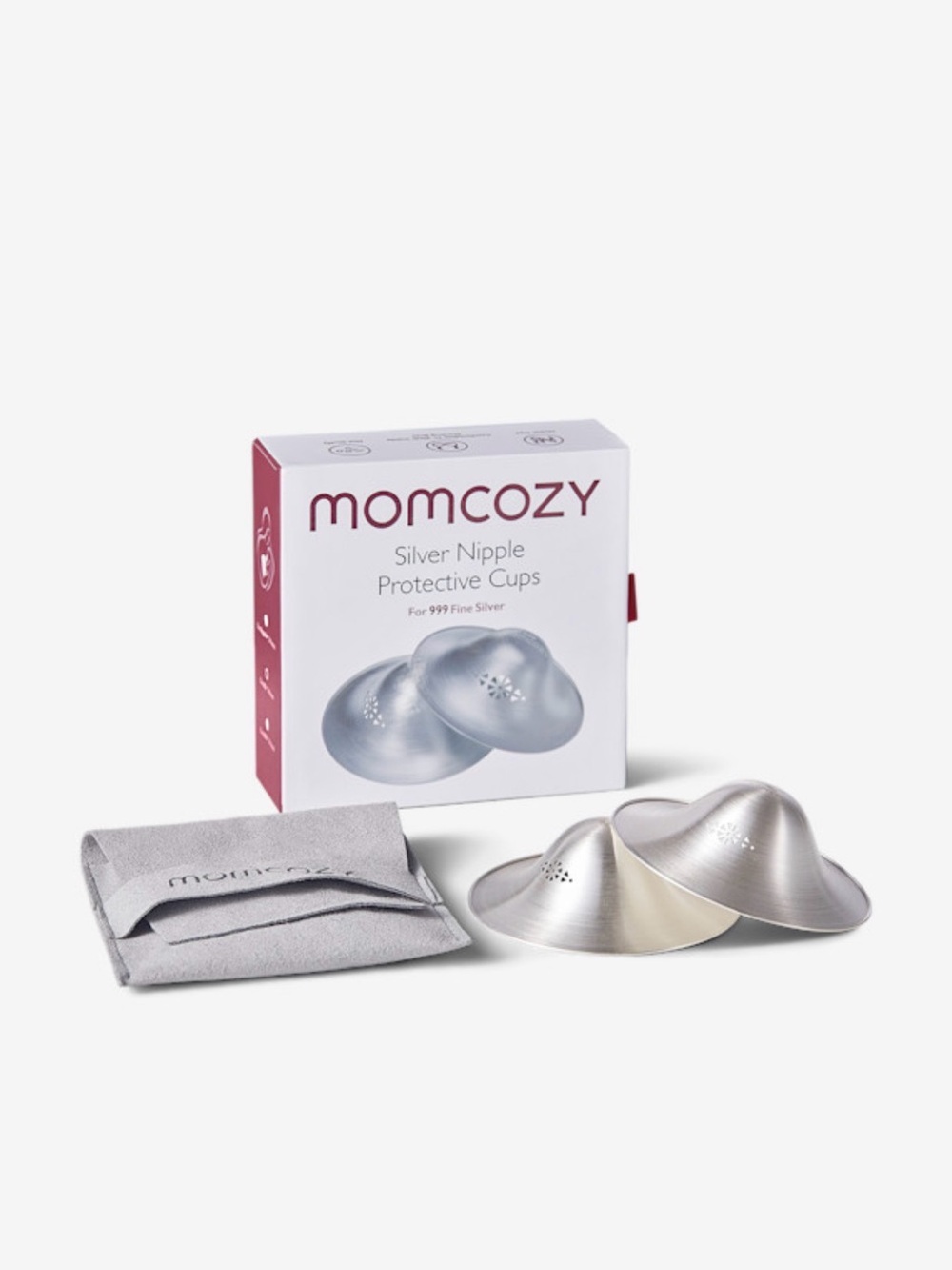 Momcozy Silver Nipple Protective Cups - Silver